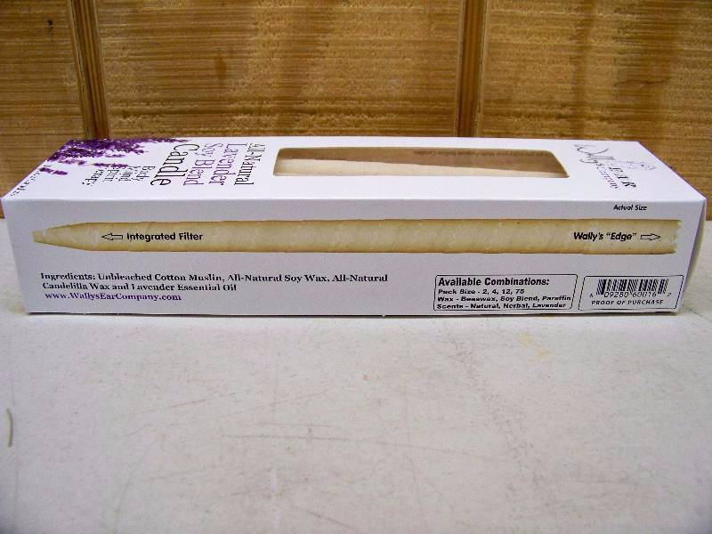lot 337 image: Box of 12 Wallys Ear Company All Natural Lavender Soy Blend Candles