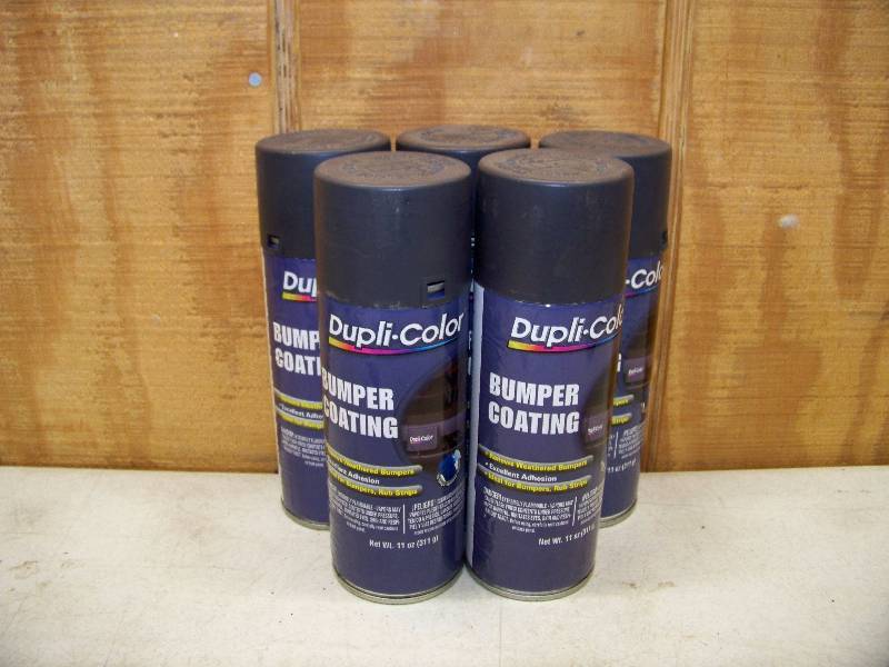 lot 429 image: 5 Cans Dupli-Color Bumper Coating