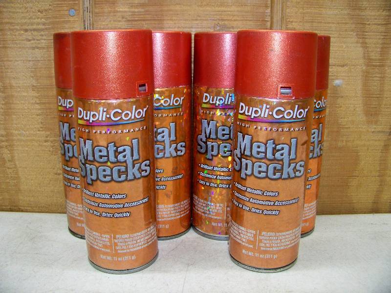 lot 434 image: 6 Cans Dupli-Color Metal Specks Premium Coating