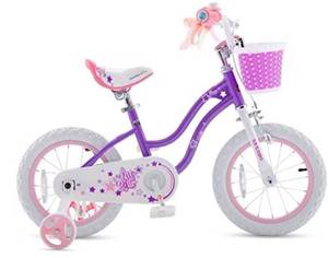 lot 1069 image: RoyalBaby Stargirl Kids Bike Girls 12 14 16 18 20 Inch Childrens Bicycle with Basket for Age 3-12 Years