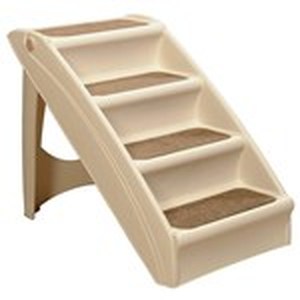 lot 1094 image: PetSafe CozyUp Folding Pet Step, Lightweight and Easy to Carry, No-Slip Access, Tan 20 in