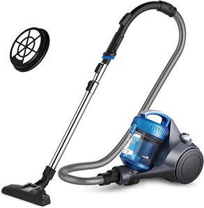 lot 1131 image: Eureka Whirlwind Bagless Canister Vacuum Cleaner, Lightweight W Filter, Blue
