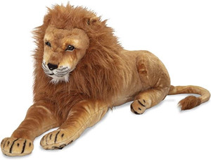 lot 1136 image: Melissa & Doug Giant Lion - Lifelike Stuffed Animal
