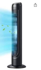 lot 1153 image: Dreo Cruiser Pro Tower Fan 90° Oscillating Fans with Remote, Quiet Cooling,12 Modes, 12H Timer, Space-Saving, LED Display with Touch Control, 40 Portable Floor Bladeless Fan for Bedroom Home Office