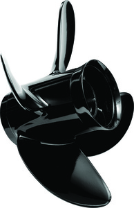 lot 1175 image: Quicksilver Nemesis Aluminum Pontoon 4-Blade Propeller RH