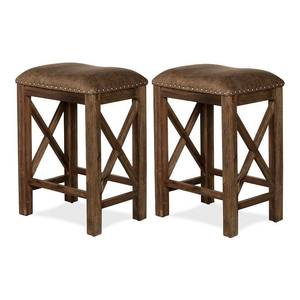 lot 1191 image: Willow Bend Stationary Counter Height Stool, Set Of 2