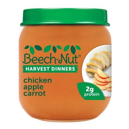lot 60142 image: 3 Cases of Beech-Nut Harvest Dinners Stage 2, Chicken Apple & Carrot Baby Food, 4 oz Jar