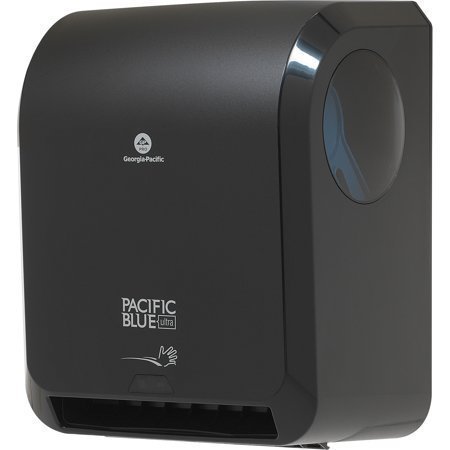 lot 20673 image: Georgia Pacific Professional Pacific Blue Ultra Paper Towel Dispenser, Automated, 12.9 x 9 x 16.8, Black -GPC59590
