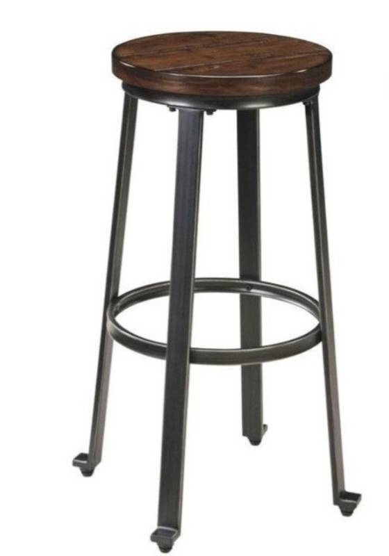 lot 10068 image: 29 MODERN INDUSTRIAL BAR STOOL IN RUSTIC BROWN
