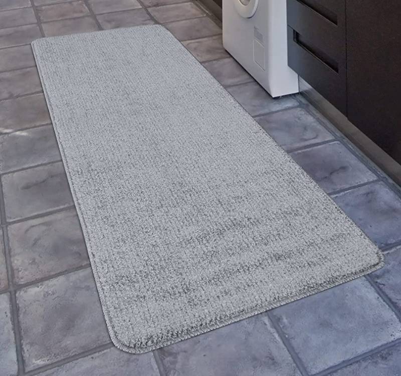 lot 73969 image: Ottomanson SFT870013 Dark Grey Pet Friendly Durable Runner Rug 20X59 In