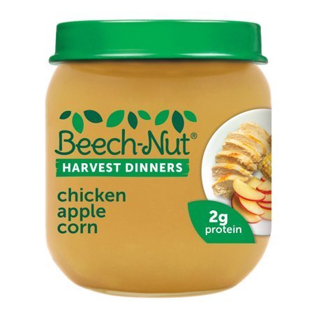 lot 80005 image: 3 Cases of Beech-Nut Harvest Dinners Stage 2, Chicken Apple & Corn Baby Food, 4 oz Jar