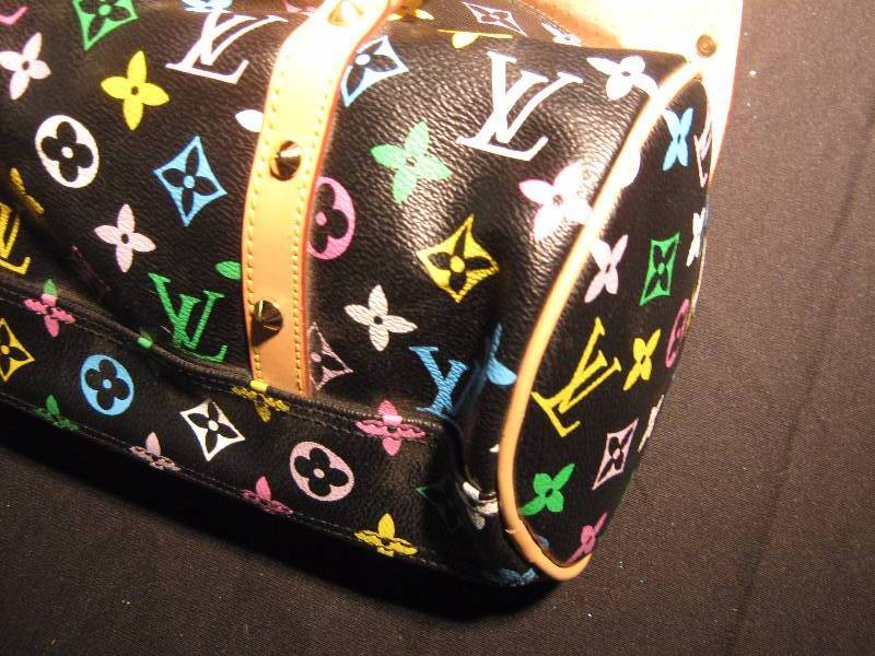 Louis Vuitton Handbag, Black with Multi-colored logo, and dust cover gently used | Gift and ...