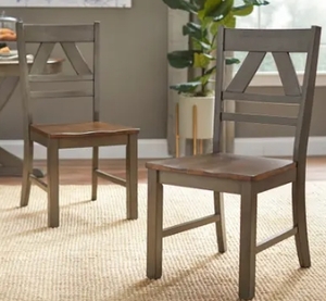 lot 23059 image: Pair of Simple Living Vintner Country Style Dining Chairs