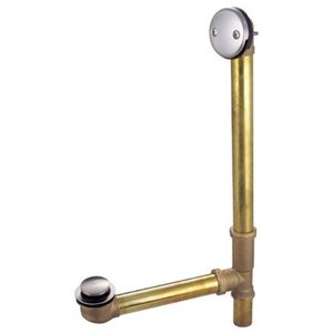 lot 12022 image: Kingston Brass Made to Match DTT2168 Tip-Toe Bath Tub Drain & Overflow Satin Nickel