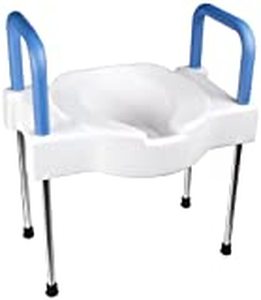 lot 12023 image: Maddak TallEtte Elevated Toilet wLegs XWide 300 lb. Alum Part No.725881000