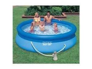 lot 12027 image: Intex - Easy Set Inflatable Kid Swimming Pool with Filter Pump
