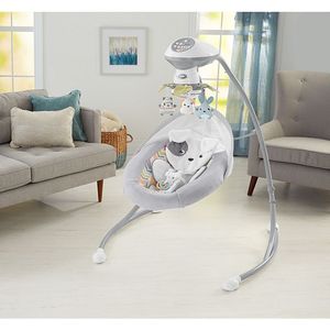 lot 12030 image: Fisher-Price Sweet Snugapuppy Cradle N Swing, Dual Motion Baby Swing