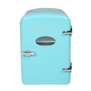 lot 12111 image: Frigidaire Portable Retro Extra Large 9-Can Mini Fridge EFMIS175, Blue