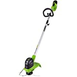 lot 12120 image: Greenworks 12-Inch 40V Cordless String Trimmer, 2.0 AH Battery Included 2101602
