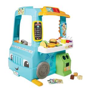 lot 12126 image: Fisher-Price - Laugh & Learn Servin Up Fun Food Truck - Blue