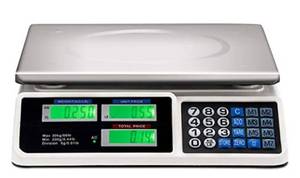 lot 1276 image: Safstar Electronic Price Computing Scale LCD Digital Commercial Food Meat Weighting Scale 66 Ib Capacity