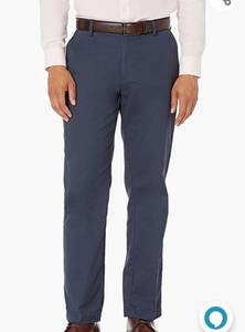 lot 4587 image: Amazon Essentials Mens Classic-Fit Wrinkle-Resistant Flat-Front Chino Pant Size 40W x 34L