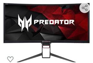 lot 4594 image: For Parts OR Repair Only Acer Predator Z35p 35 Curved 1800r Qhd (3440x1440) Nvidia G-sync Va Monitor
