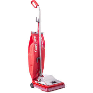lot 4598 image: Electrolux Floor Care Tradition Upright Vacuum With Shake-out Bag 17.5 Lb Red Damage See Pictures