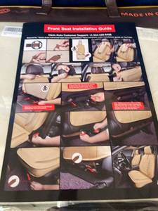 lot 12143 image: OASIS AUTO TAILOR FIT TA -04 REAR BLACK AND GRAY PREMIUM SEAT COVERS