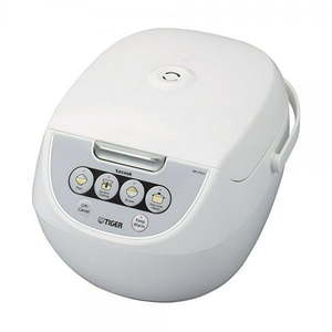 lot 12173 image: Tiger Corporation Jbv-A10U-W 5.5-Cup Mincom Rice Cooker with Food Steamer and Slow Cooker White