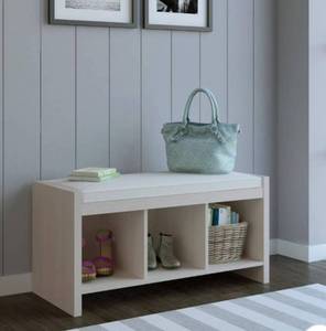 lot 13 image: Hendland Entryway Storage Bench with Cushion