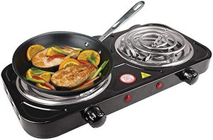 lot 28 image: Boshen Portable Electric Coil Burner Countertop Hot Plate Home Outdoor Automatic Temperature Control