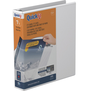 lot 50 image: Quick Fit Round Ring Binder 1.5 White