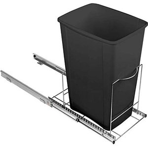 lot 55 image: Pull Out Trash Can Under Cabinet-Adjustable Sliding Garbage Shelf for Kitchen Cabinets