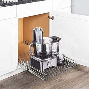 lot 62 image: Pull Out Cabinet Drawer Organizer- Heavy Duty �� Slide Out Kitchen Cabinet Storag