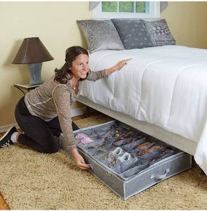 lot 76 image: Extra-Large Under Bed Shoe Storage Organizer