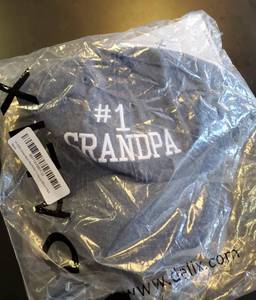 lot 155 image: #1 Grandpa, Dalix adjustable base ball cap