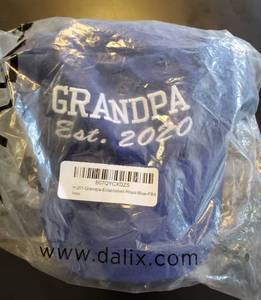 lot 156 image: Grandpa Est. 2020, Dalix adjustable base ball cap