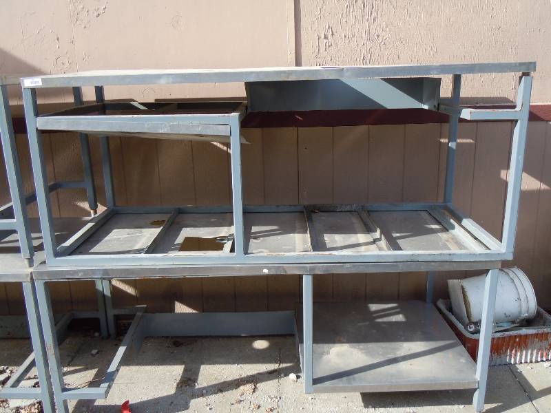 lot 235 image: Pair of Heavy Duty Donut Robot Tables