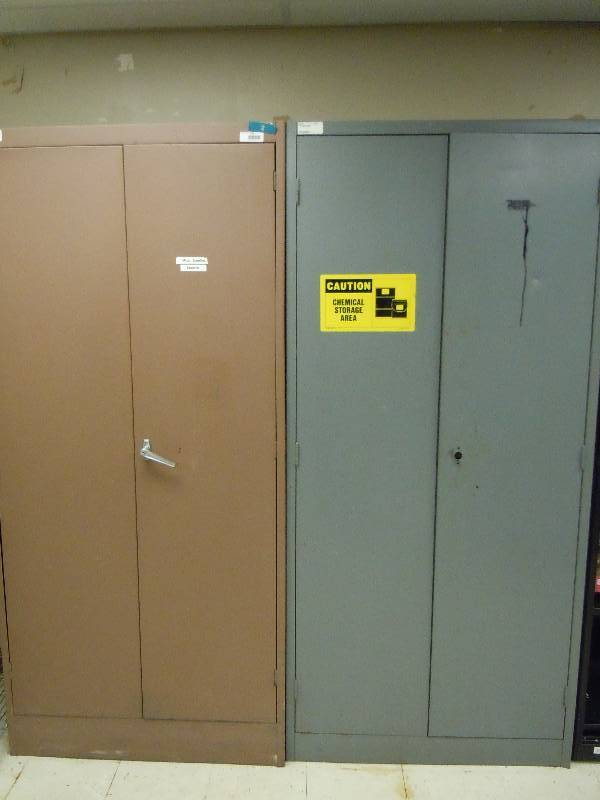 lot 129 image: Pair of Metal Storage Cabinets