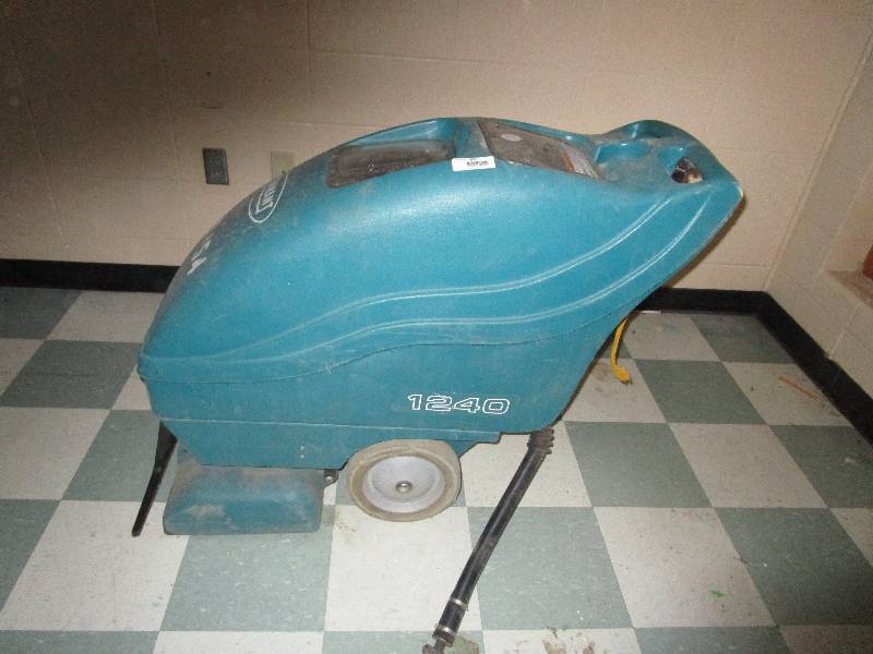 lot 209 image: Tennant Walk Behind Floor Scrubber Industrial