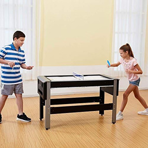 lot 1683 image: Lancaster 54 4 in 1 Pool Bowling Hockey Table Tennis Combo Arcade Game Table  retail 251$ .