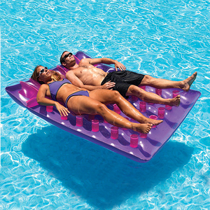 lot 1689 image: Swimline - 2 Person Inflatable Swimming Pool Floating Air Mattress Lounger