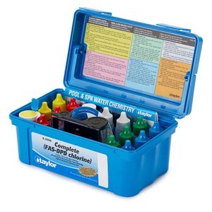 lot 1690 image: Taylor K2006 Complete Swimming Pool Water Test Kit for Chlorine pH Alkalinity
