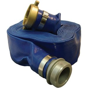 lot 1719 image: Apache 98138065 3 In Diameter 50 Ft 55 psi PVC Lay Flat Hose Blue (1 pack)