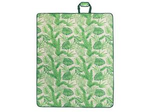 lot 1721 image: SlumberTrek All Weather Reversible Beach & Picnic Blanket Mat w Palm Tree Print