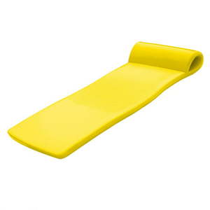 lot 1728 image: Texas Recreation Sunsation 70 Inch Thick Foam Raft Lounger Pool Float Yellow