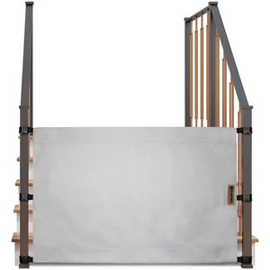 lot 1692 image: THE STAIR BARRIER 43 to 52 Inch Banister to Wall Baby Pet Gate, Crypton Pebble .  121$ value