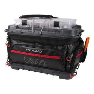 lot 40746 image: Plano Molding PLAB37700 Plano Kvd Signature Tackle Bag 3700 - BlackGreyRed