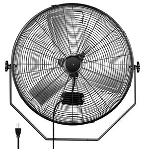 lot 40753 image: HealSmart 24 Inch Industrial Wall Mount Fan